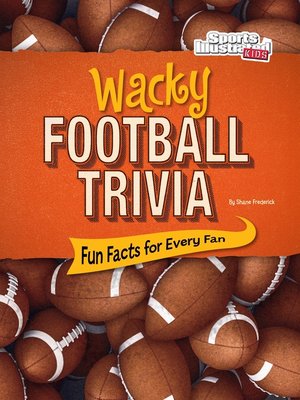 cover image of Wacky Football Trivia